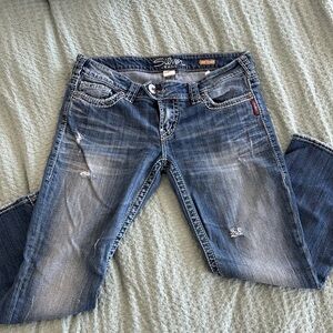 Silver Jeans Women's Blue capris